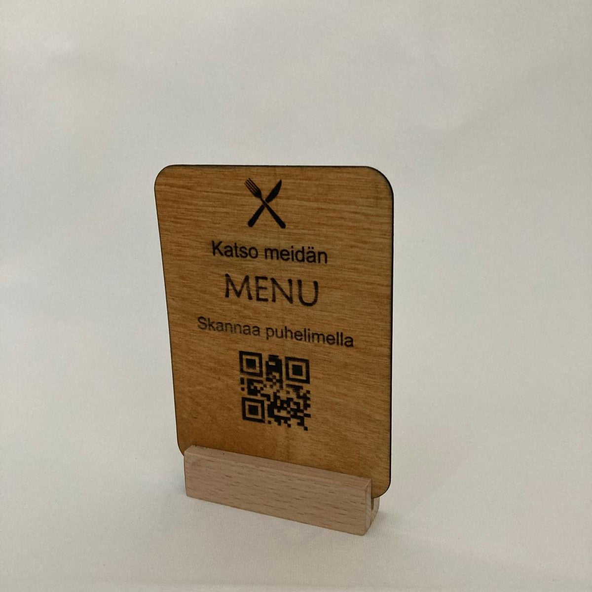 Menu QR-Koodikyltti