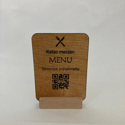 Menu QR-Koodikyltti