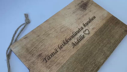 Personoitu Puinen Leikkuulauta